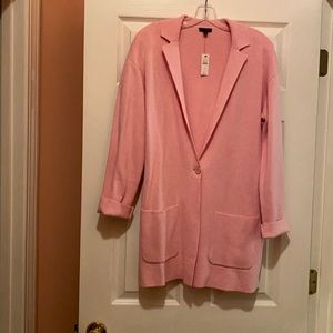 Talbots Notched Collar Sweater Jacket